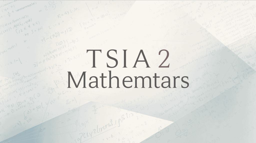 The TSIA2 Math Practice exam banner