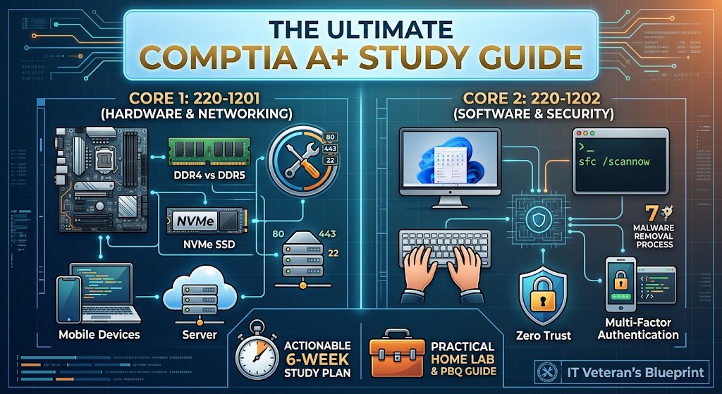 Ultimate CompTIA A+ Study Guide (Core 1 220-1201 & Core 2 22
